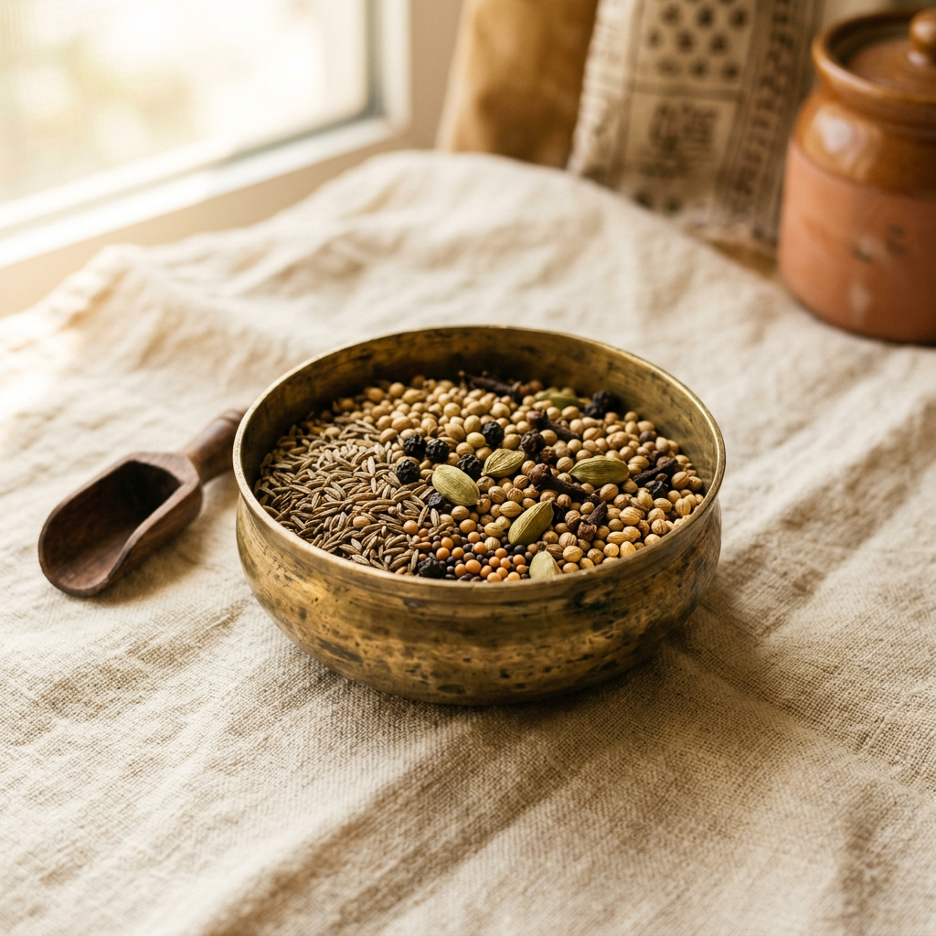 Whole grains ready for milling